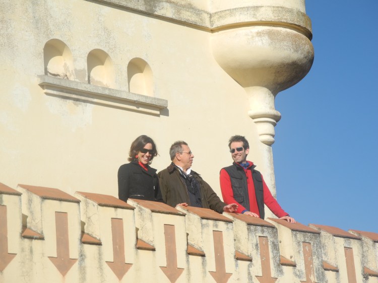 Adriana y Edgardo Fábrega con Mario Markic