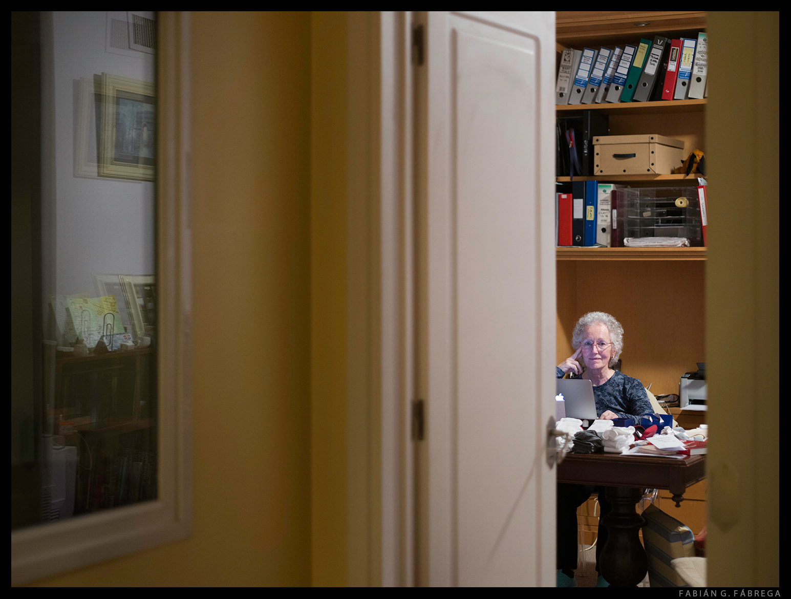 Susana Obrador trabajando